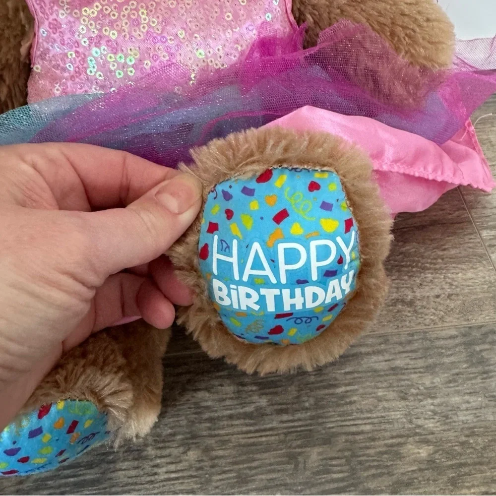 Build-A-Bear BallerinaSequins Dress - Happy Birthday Edition w/Lights Teddy Bear